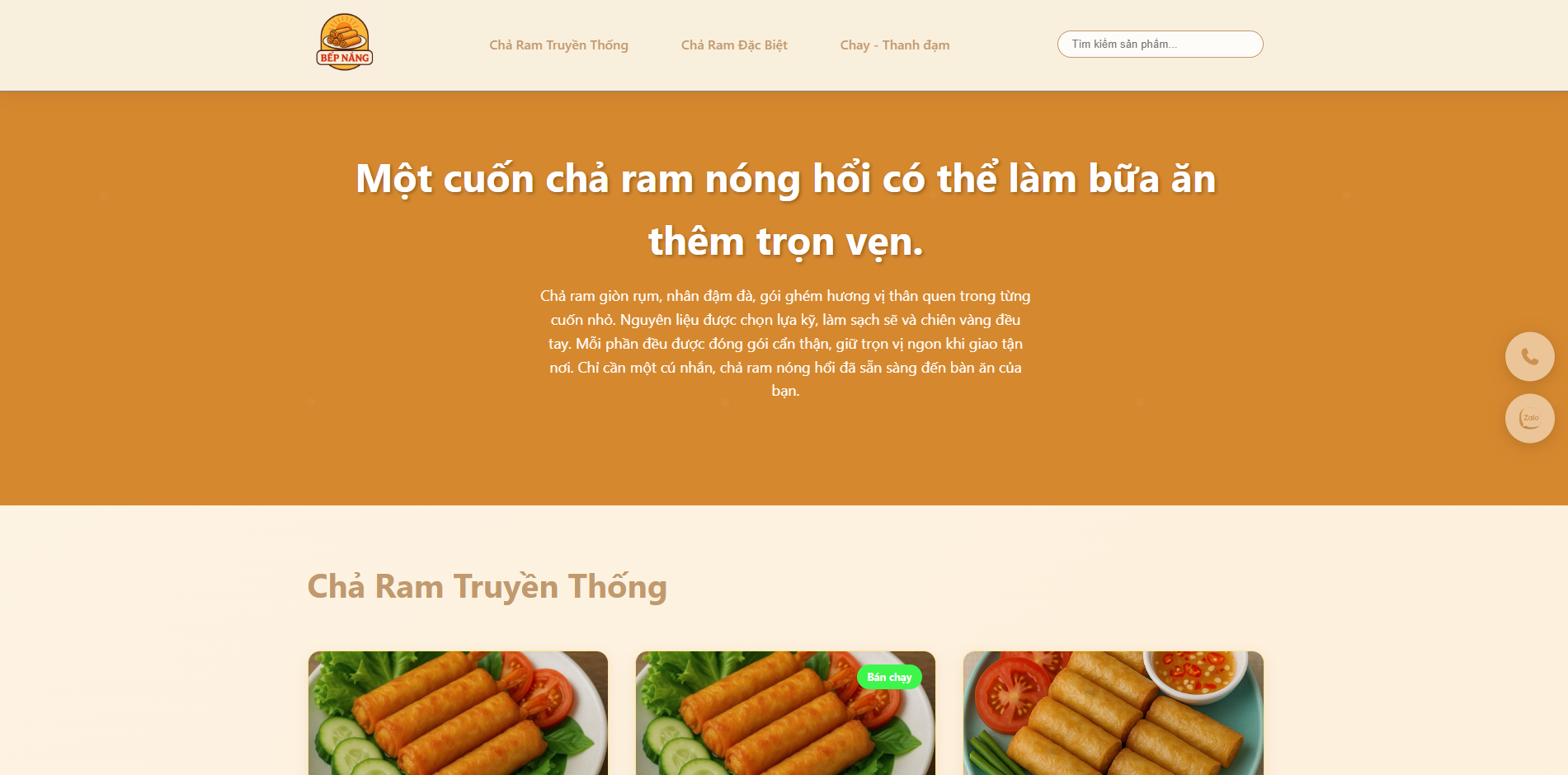 Chả ram quê Bếp Nắng